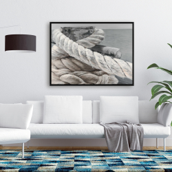 Framed 36 x 48 - Twisted boat rope