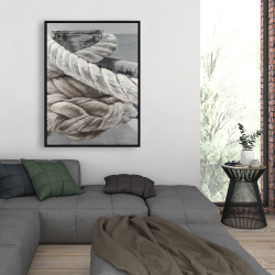 Framed 36 x 48 - Twisted boat rope