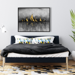 Encadré 36 x 48 - Voiliers d'or