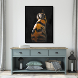 Framed 36 x 48 - Spotted cat