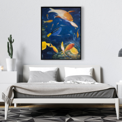 Framed 36 x 48 - Colorful fish under the sea