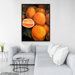 Framed 36 x 48 - Fresh oranges
