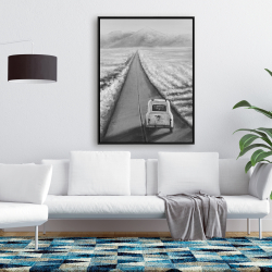 Encadré 36 x 48 - Voiture sur la route