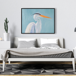Framed 36 x 48 - Great blue heron