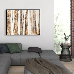 Framed 36 x 48 - Trees of an asbtract forest