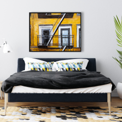 Framed 36 x 48 - Building old fire escape