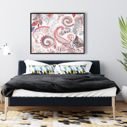 Framed 36 x 48 - Paisley pattern