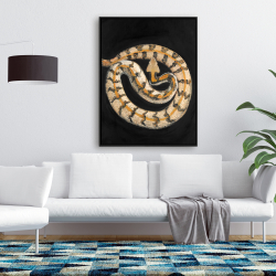 Framed 36 x 48 - Southern timber rattlesnake