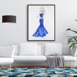 Encadré 36 x 48 - Dame en robe