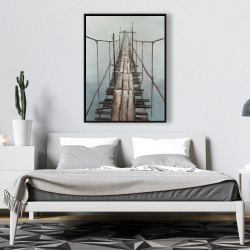 Framed 36 x 48 - Old abandoned bridge