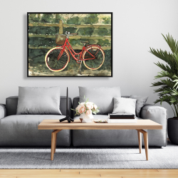 Encadré 36 x 48 - Randonnée dans les bois en bicyclette