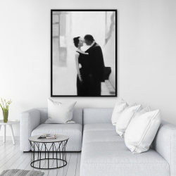 Framed 36 x 48 - Couple in the street