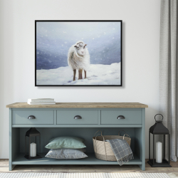 Framed 36 x 48 - Long hair sheep