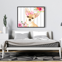 Framed 36 x 48 - Chihuahua dog