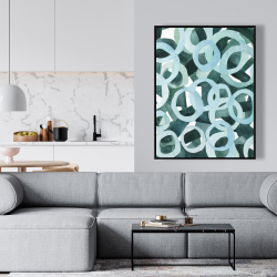 Framed 36 x 48 - Abstract rings