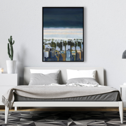 Framed 36 x 48 - Bird's eye view of beach