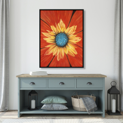 Framed 36 x 48 - Flower middle