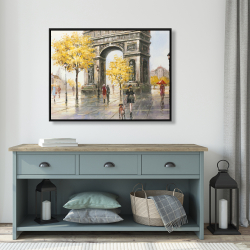 Framed 36 x 48 - Arc de triomphe to paris