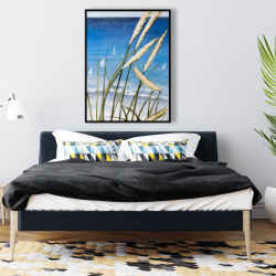 Framed 36 x 48 - Oyat plant and seaside