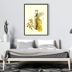 Framed 36 x 48 - Olive oil and pepper