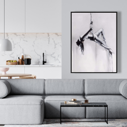 Framed 36 x 48 - Dancer on aerial contortion