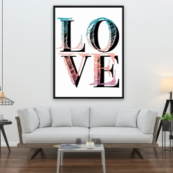 Framed 36 x 48 - Colorful love