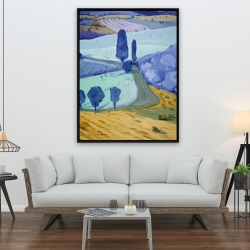 Framed 36 x 48 - Tuscany field