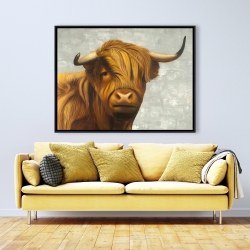 Framed 36 x 48 - Highland cattle