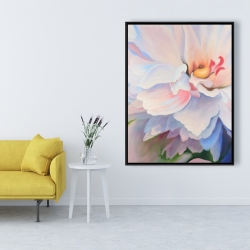 Framed 36 x 48 - Pastel colored flower