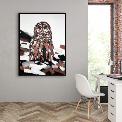Framed 36 x 48 - Tawny owl