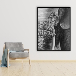 Framed 36 x 48 - Elephant