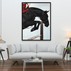 Framed 36 x 48 - Riding competition
