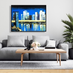 Framed 36 x 48 - Skyline of lower manhattan