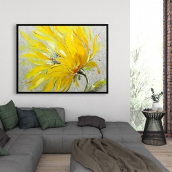Encadré 36 x 48 - Fleur jaune