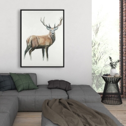 Framed 36 x 48 - Deer