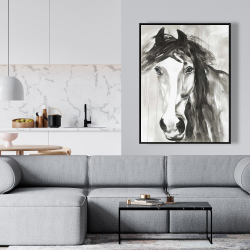 Encadré 36 x 48 - Magnifique cheval sauvage