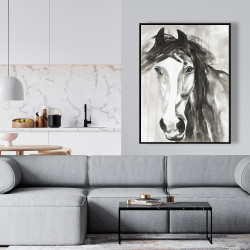 Framed 36 x 48 - Beautiful wild horse