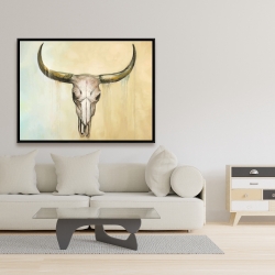 Framed 36 x 48 - Cow skull
