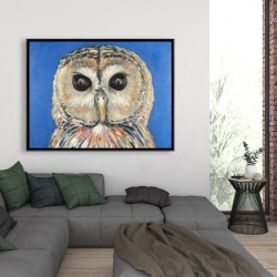 Framed 36 x 48 - Colorful spotted owl