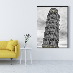 Framed 36 x 48 - Tower of pisa in italy