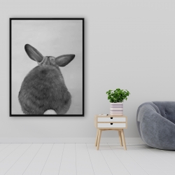 Framed 36 x 48 - Little rabbit from behind