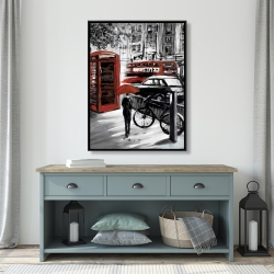 Framed 36 x 48 - European street