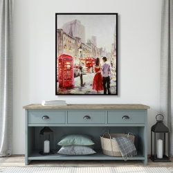 Framed 36 x 48 - Couple walking