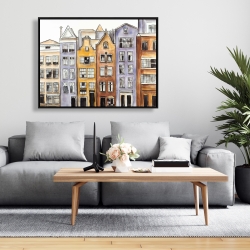 Encadré 36 x 48 - Maisons à amsterdam