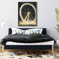 Framed 36 x 48 - Abstract london eye