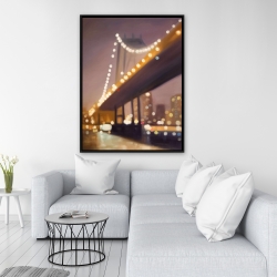 Framed 36 x 48 - New-york at night
