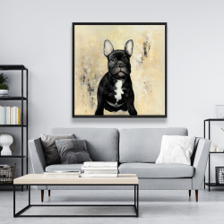 Framed 48 x 48 - French bulldog