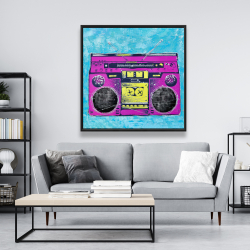 Framed 48 x 48 - Radio rétro