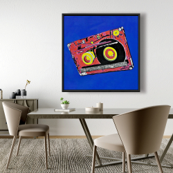 Framed 48 x 48 - Tape player