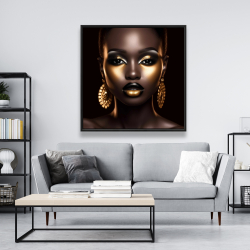 Framed 48 x 48 - Piercing gaze